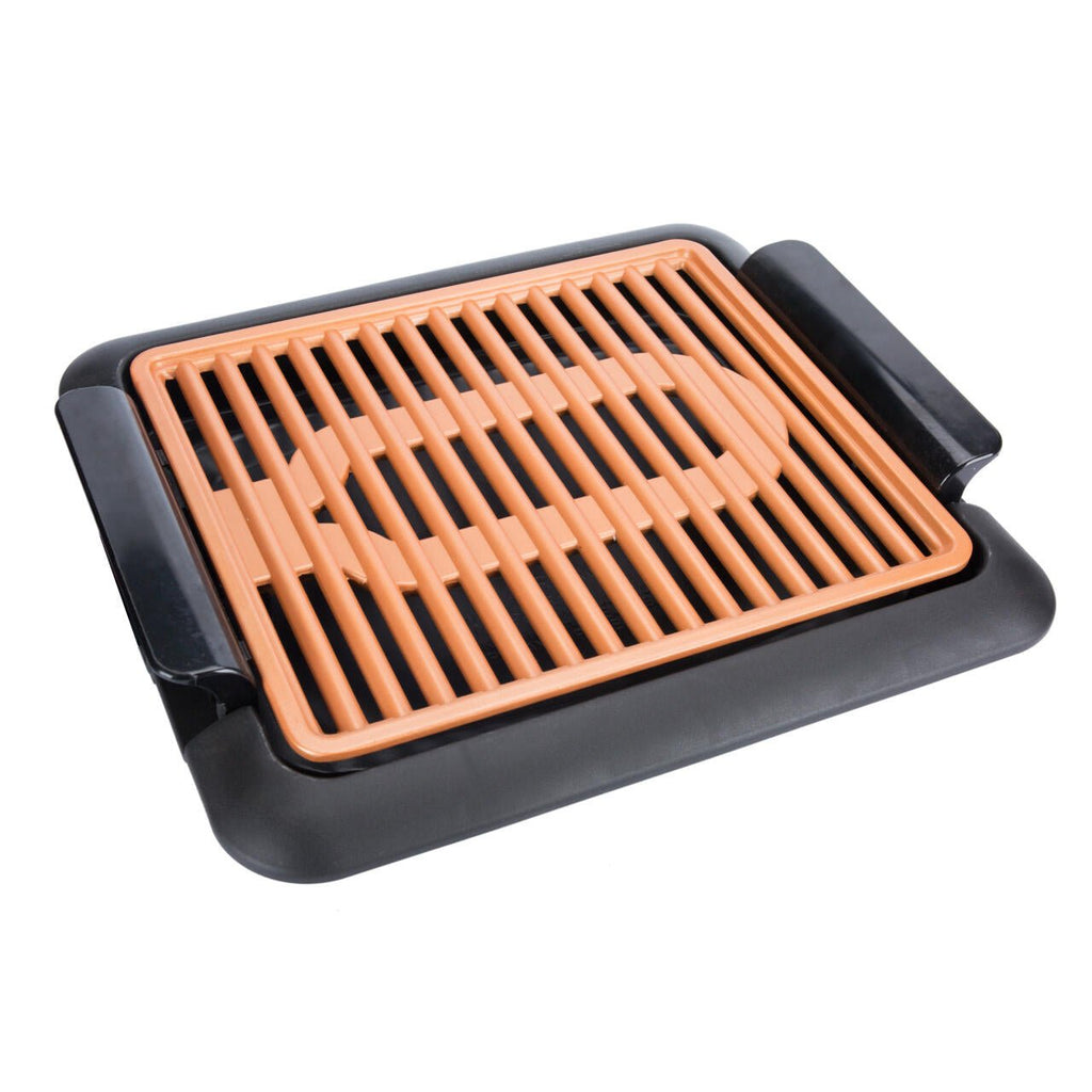 Grill Parrilla Plancha Barbacoa Eléctrico Cobre Sin Humos - Nemessis Shop®