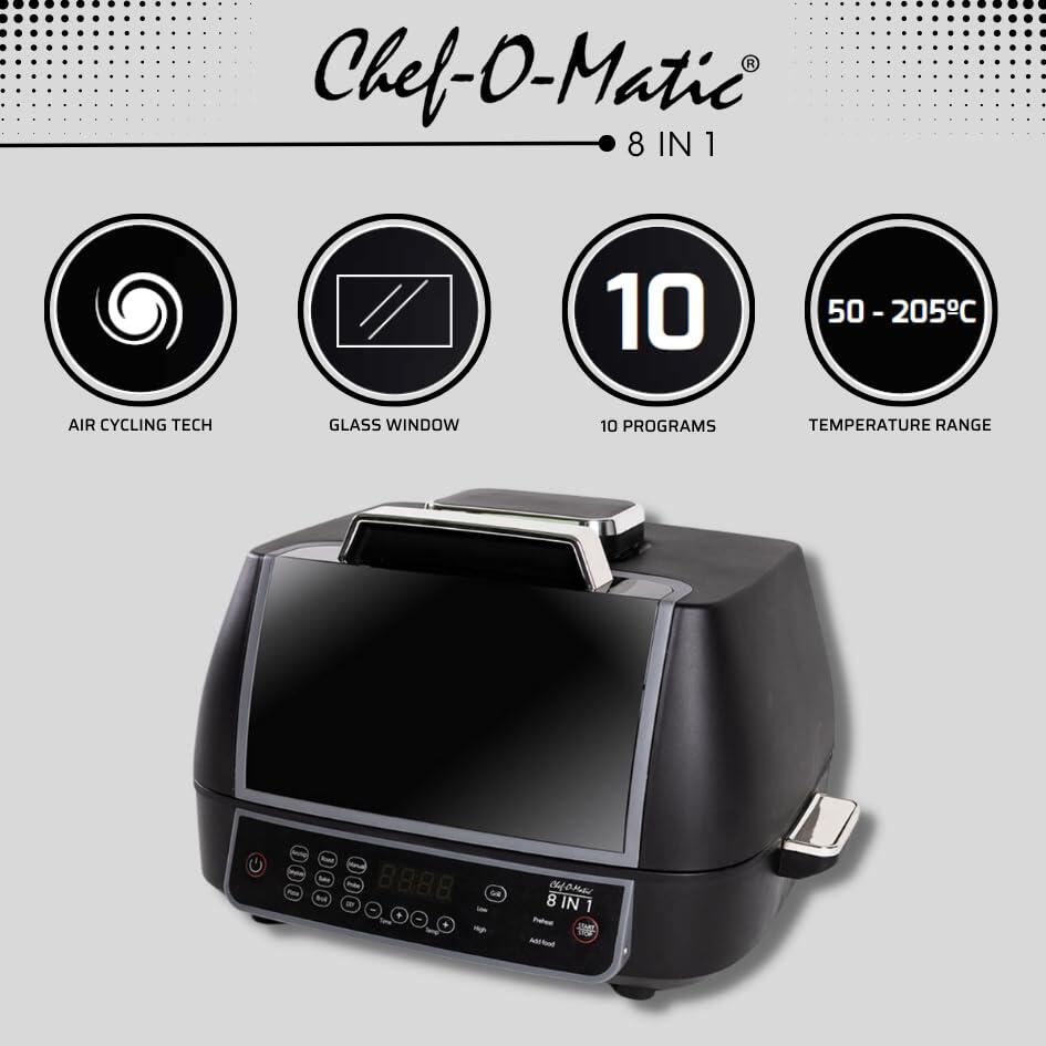 Horno, Grill y Freidora de aire 8 funciones en 1 - Nemessis Shop®