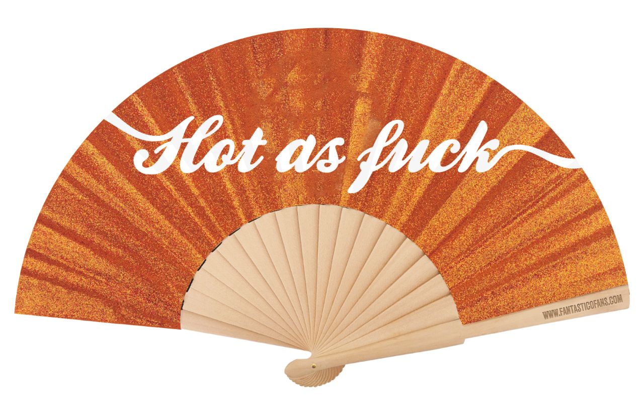 Hot as Fuck Glitter 23cm fan - Nemessis Shop®