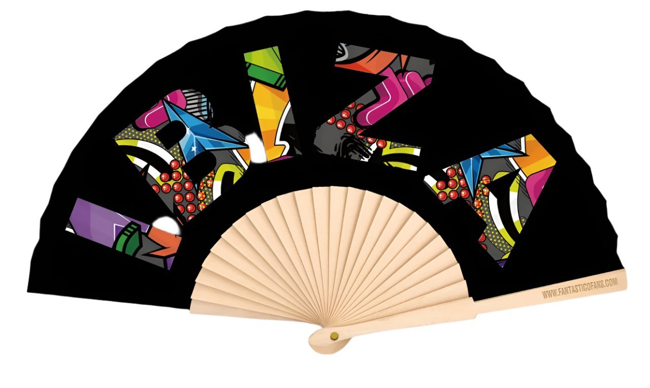 Ibiza Curve Logo 23cm fan - Nemessis Shop®