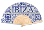 Ibiza Tile Print 23cm fan - Nemessis Shop®