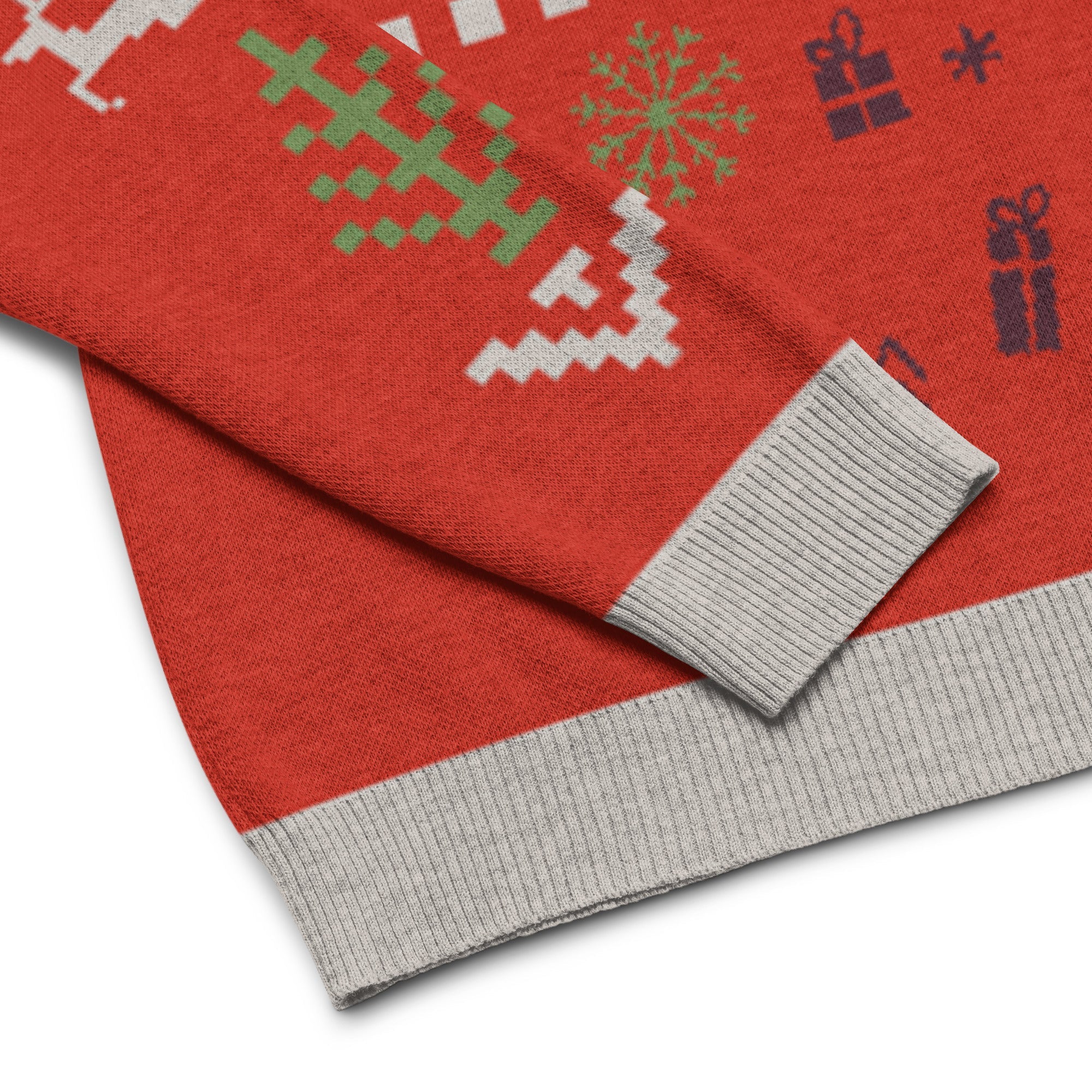 Jersey de punto con cuello redondo. Navideño. - Nemessis Shop