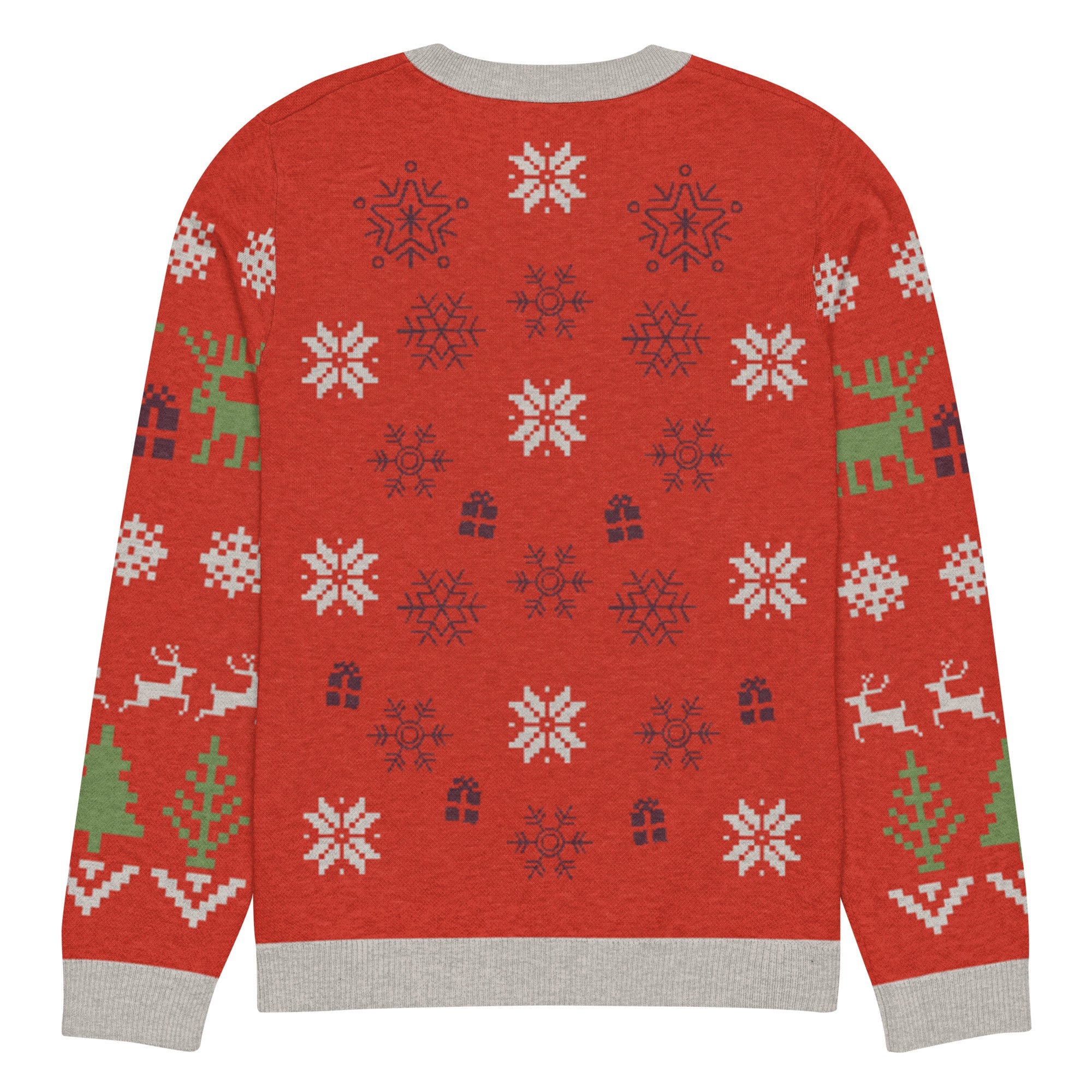 Jersey de punto con cuello redondo. Navideño. - Nemessis Shop