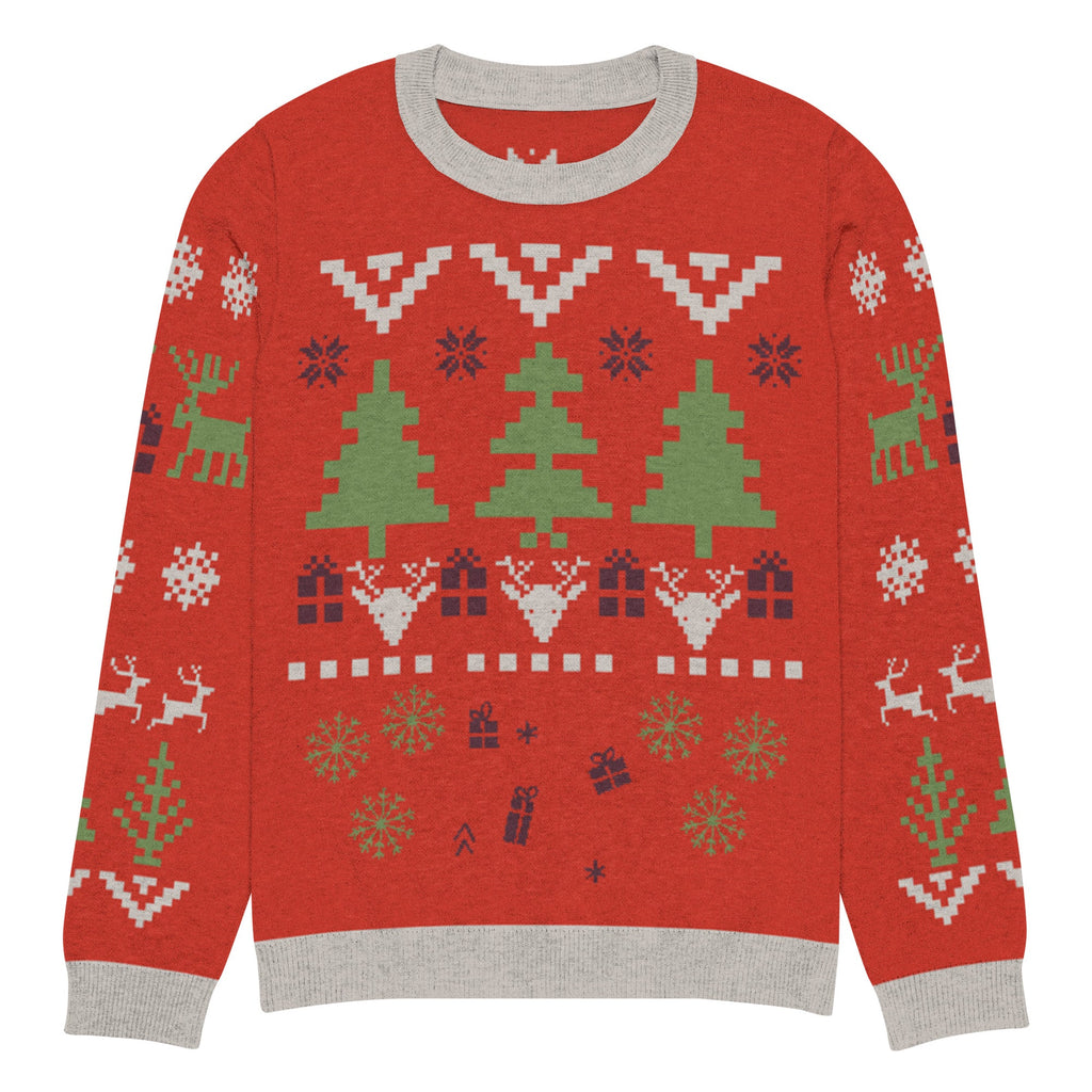 Jersey de punto con cuello redondo. Navideño. - Nemessis Shop