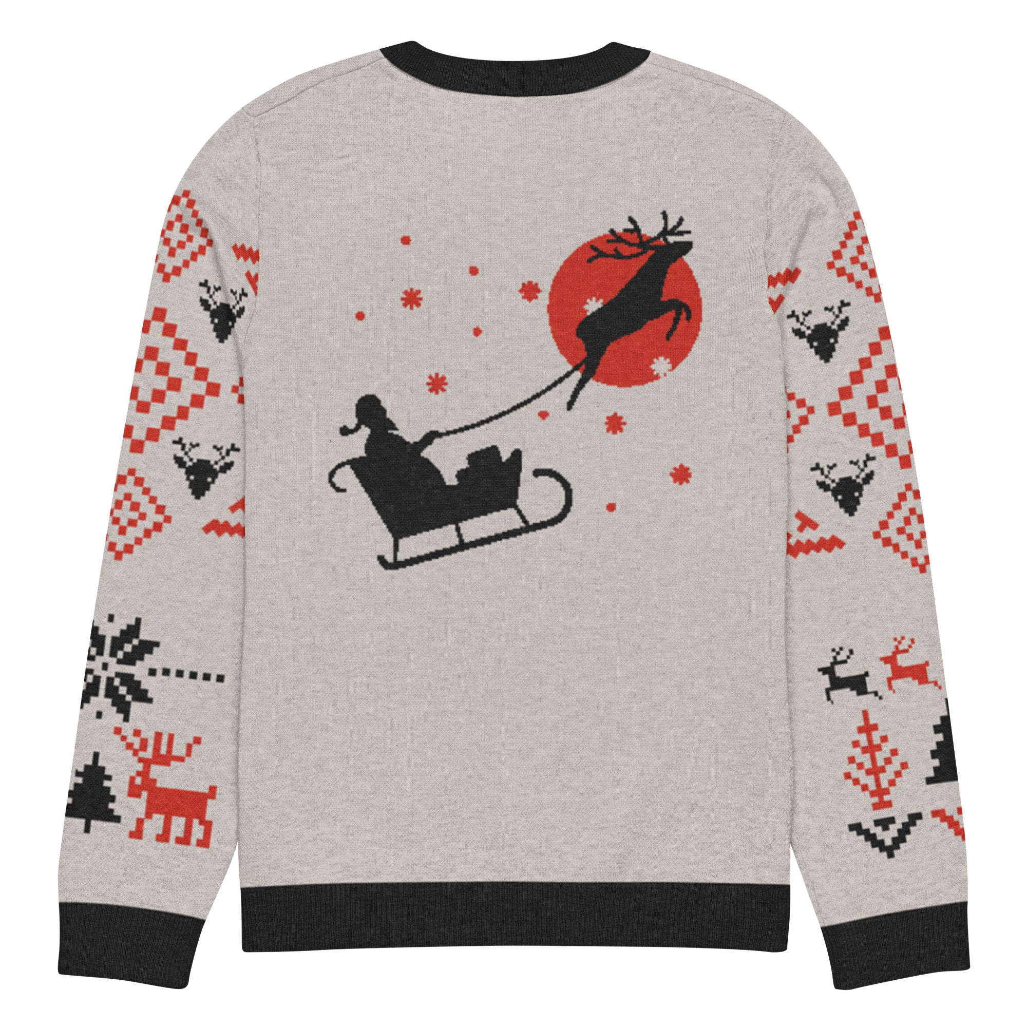 Jersey de punto con cuello redondo. Papá Noel DJ - Nemessis Shop