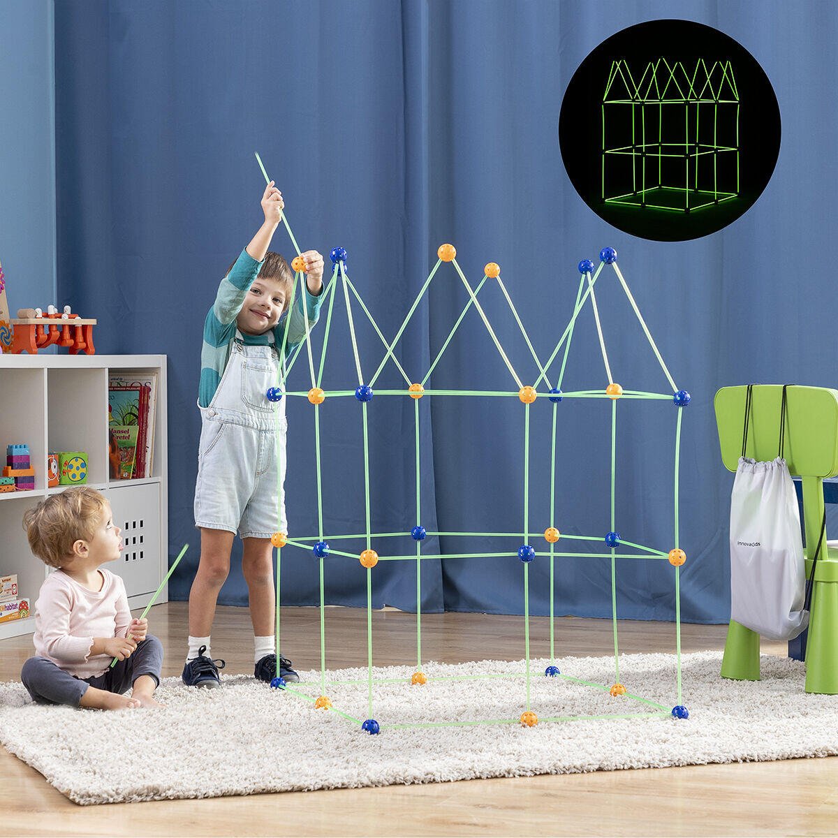 Kit de Construcción de Fuertes para Niños Archikitt 85 Piezas - Nemessis Shop®
