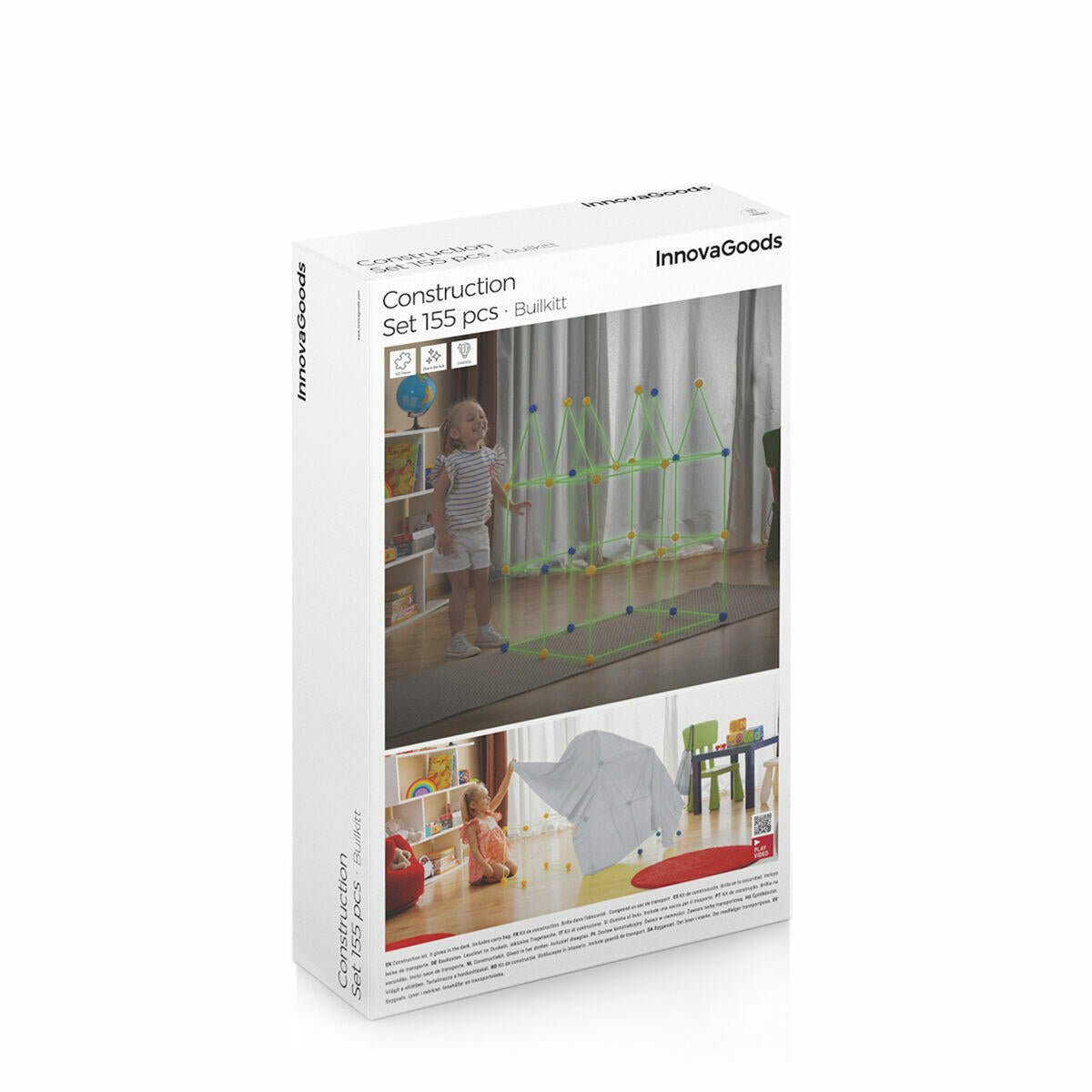 Kit de Construcción de Fuertes para Niños Builkitt 155 Piezas - Nemessis Shop®