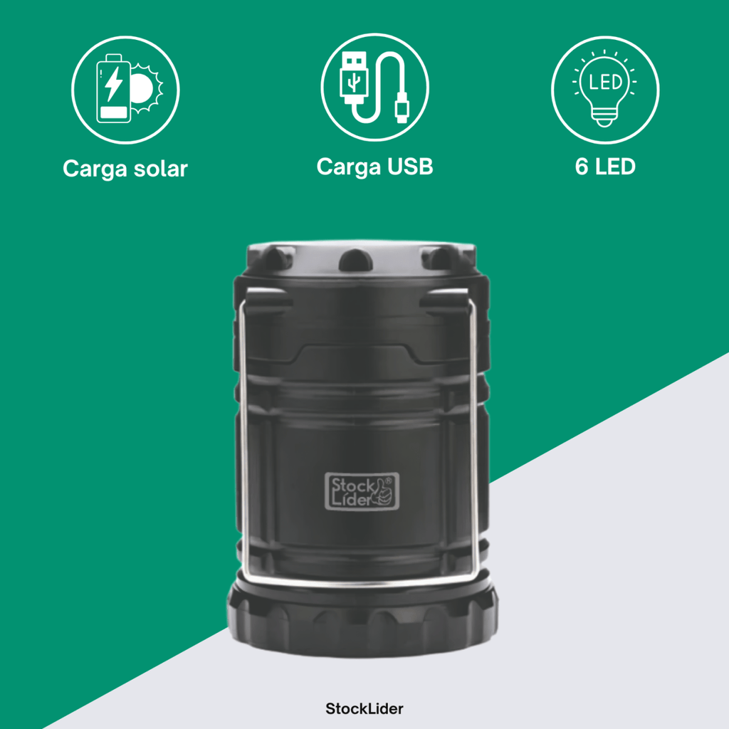 Lámpara camping solar y de pilas - Nemessis Shop®