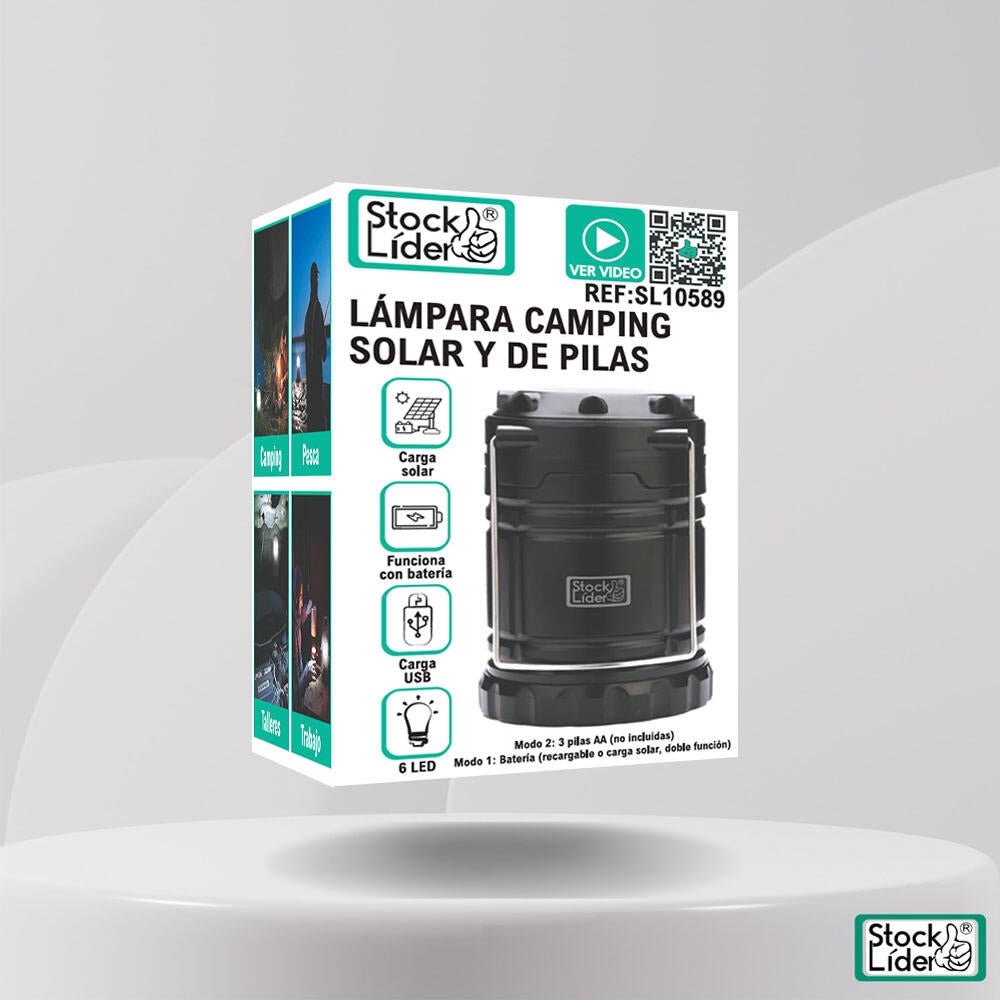 Lámpara camping solar y de pilas - Nemessis Shop®
