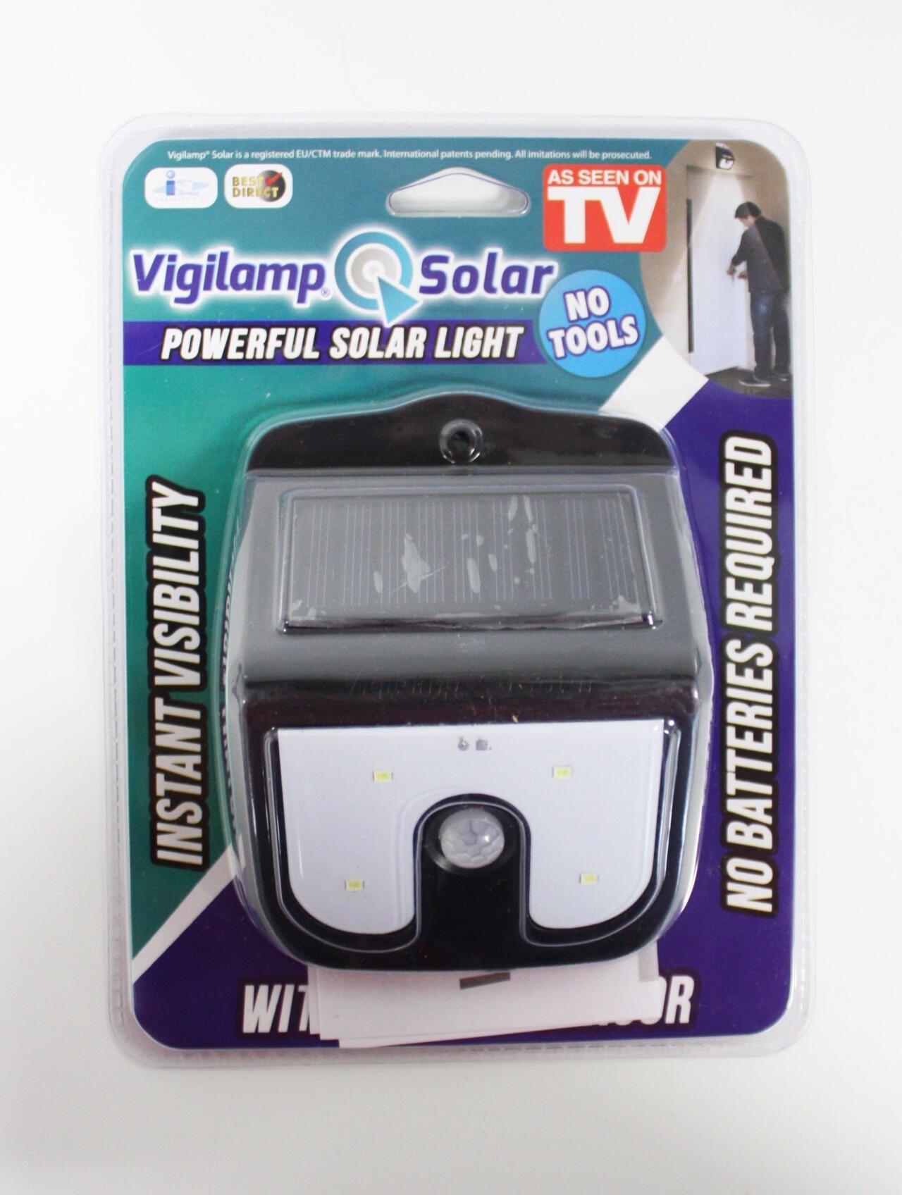 Lámpara solar con sensor de movimiento - Vigilamp Solar - Nemessis Shop®