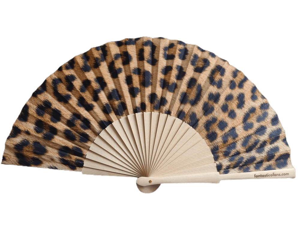 Leopard Print 23cm fan - Nemessis Shop®