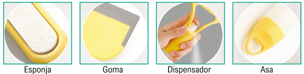 Limpiacristales con dispensador 3 en 1 - Nemessis Shop®