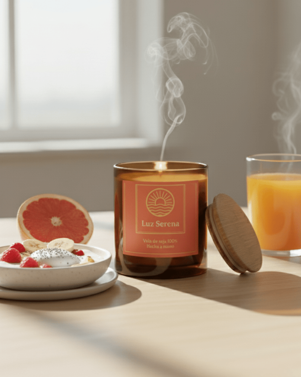 Luz Serena – Vela para despertar la energía positiva