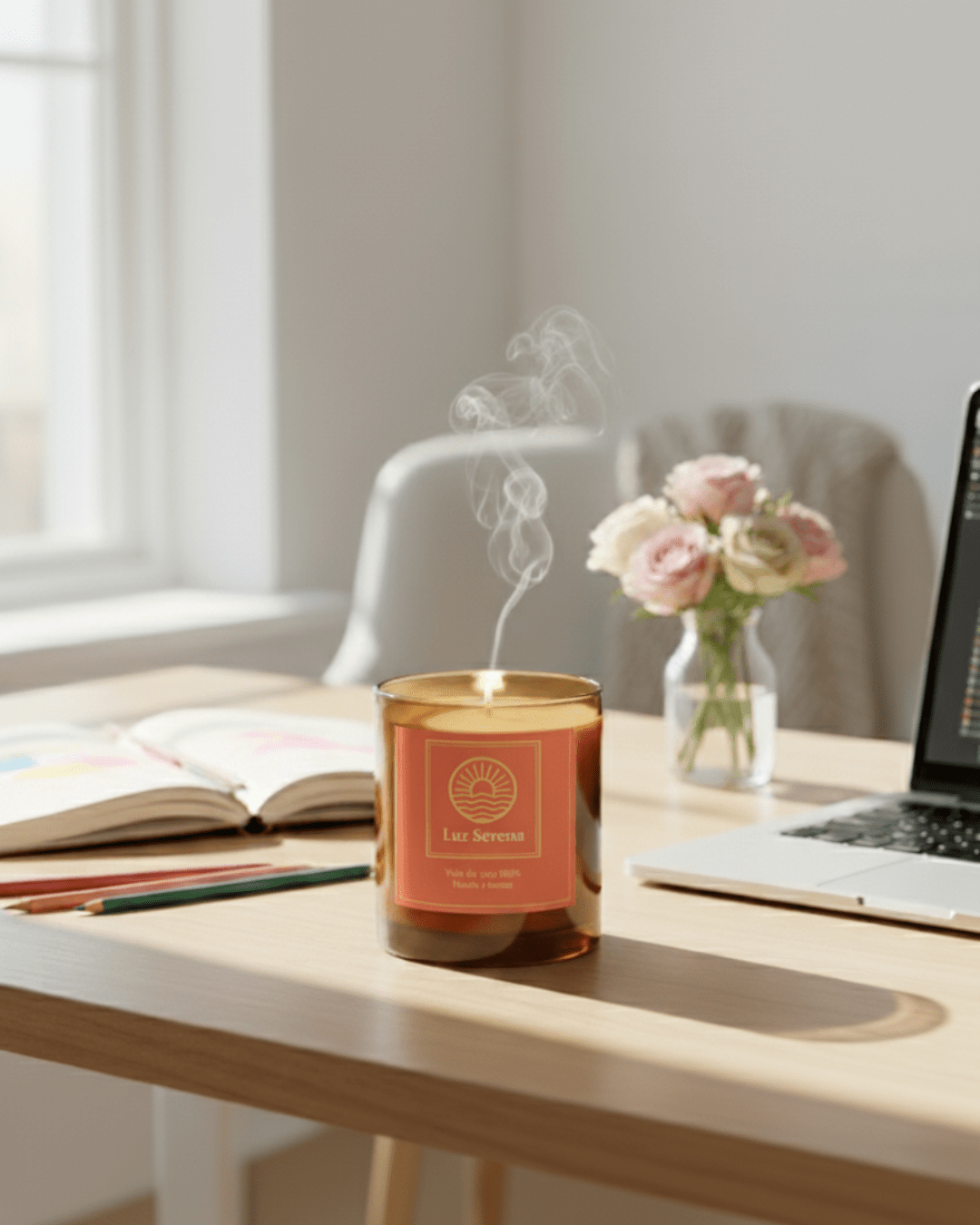 Luz Serena – Vela para despertar la energía positiva