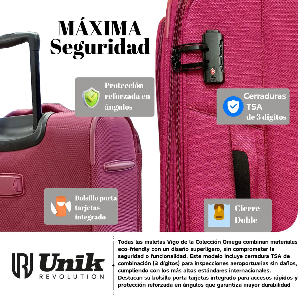 Maleta de Grande Nylon Expandable | Cerradura TSA - 78CM - Nemessis Shop®