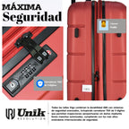 Maleta Grande Vigo | Equipaje Facturado 77cm | Expandible +20% | TSA | 4 Ruedas 360° | ABS Premium - Nemessis Shop®