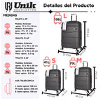 Maleta Grande Vigo | Equipaje Facturado 77cm | Expandible +20% | TSA | 4 Ruedas 360° | ABS Premium - Nemessis Shop®