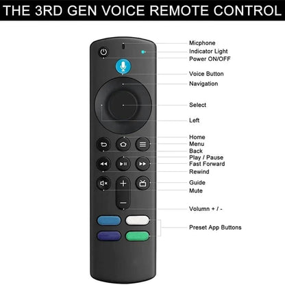 Mando a distancia con control de voz compatible con Amazon Fire TV Stick - Nemessis Shop