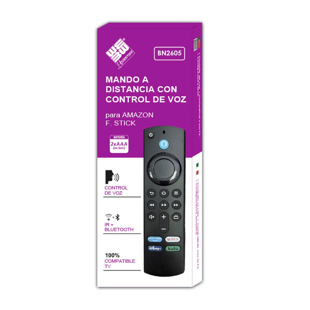 Mando a distancia con control de voz compatible con Amazon Fire TV Stick - Nemessis Shop