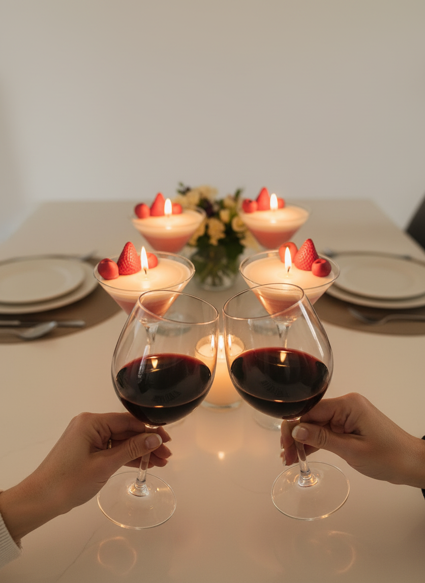 Pack Anfitriona – 4 Velas Dulce Celebración