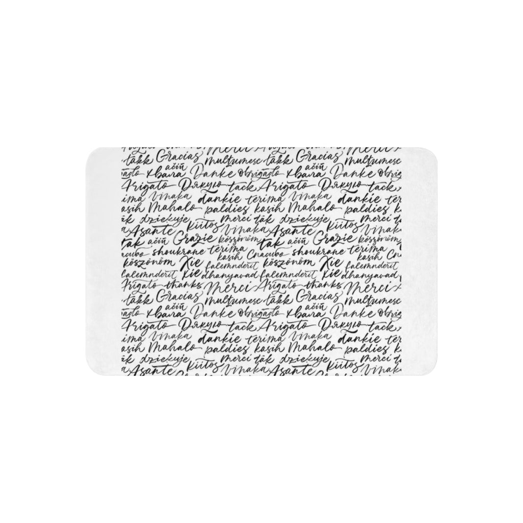 Manta sherpa. 'Gracias' en todos los idiomas. - Nemessis Shop