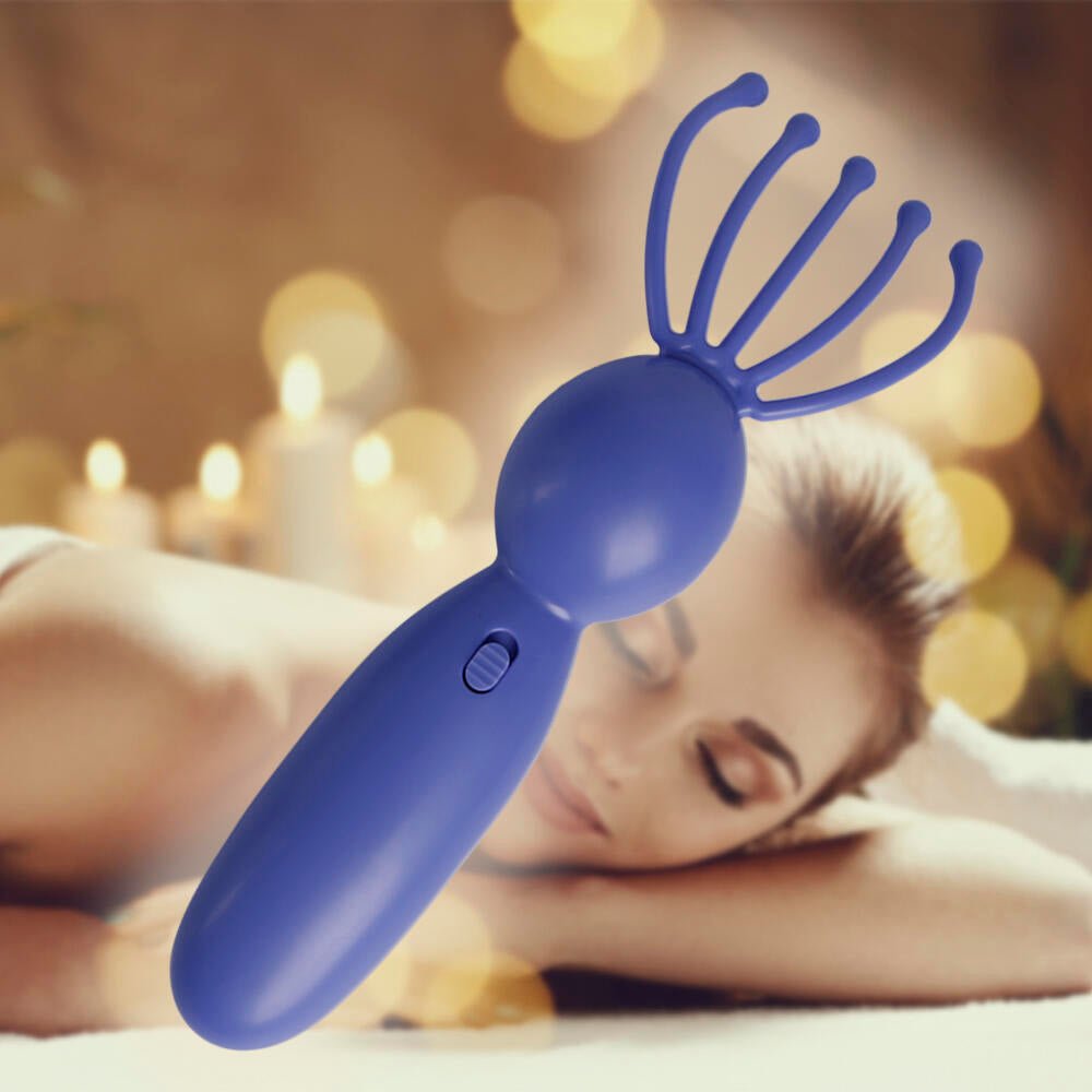 Masajeador capilar Rastrillo Eléctrico Con Vibración Para Cabeza, Cuero Cabelludo Y Cuerpo - Nemessis Shop®