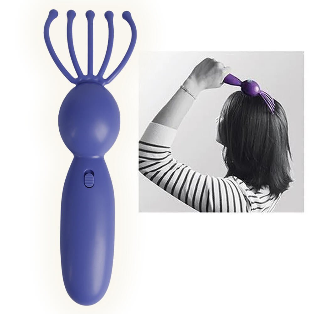 Masajeador capilar Rastrillo Eléctrico Con Vibración Para Cabeza, Cuero Cabelludo Y Cuerpo - Nemessis Shop®