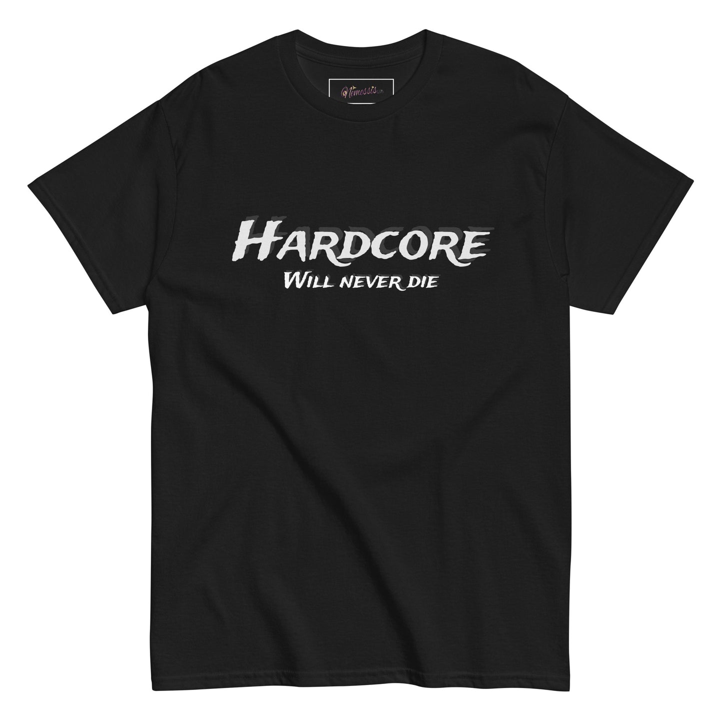 Classic men's t-shirt. Hardcore will never die