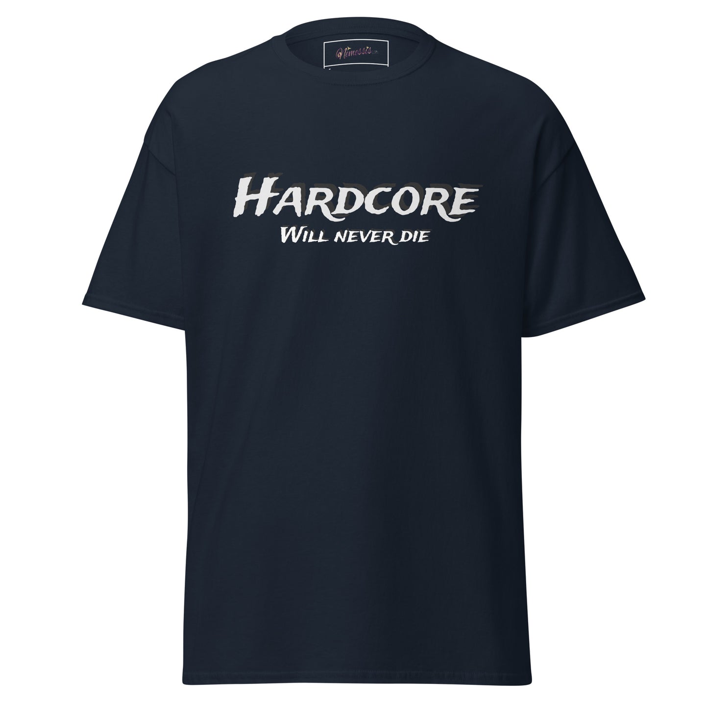 Classic men's t-shirt. Hardcore will never die