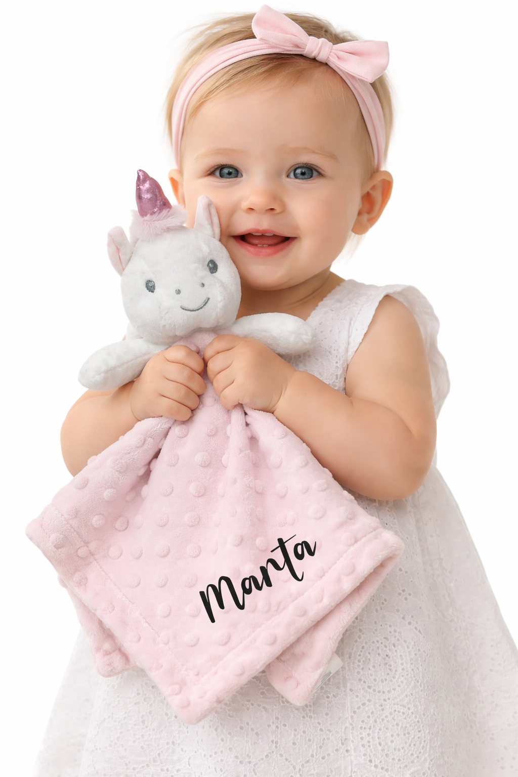 Dou Dou Unicornio | Peluche Apego para Bebé (Bordado)