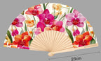 Orchids Print 23cm fan - Nemessis Shop®