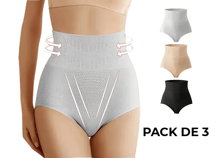 Pack de 3 Bragas Faja moldeadora push up - Nemessis Shop®