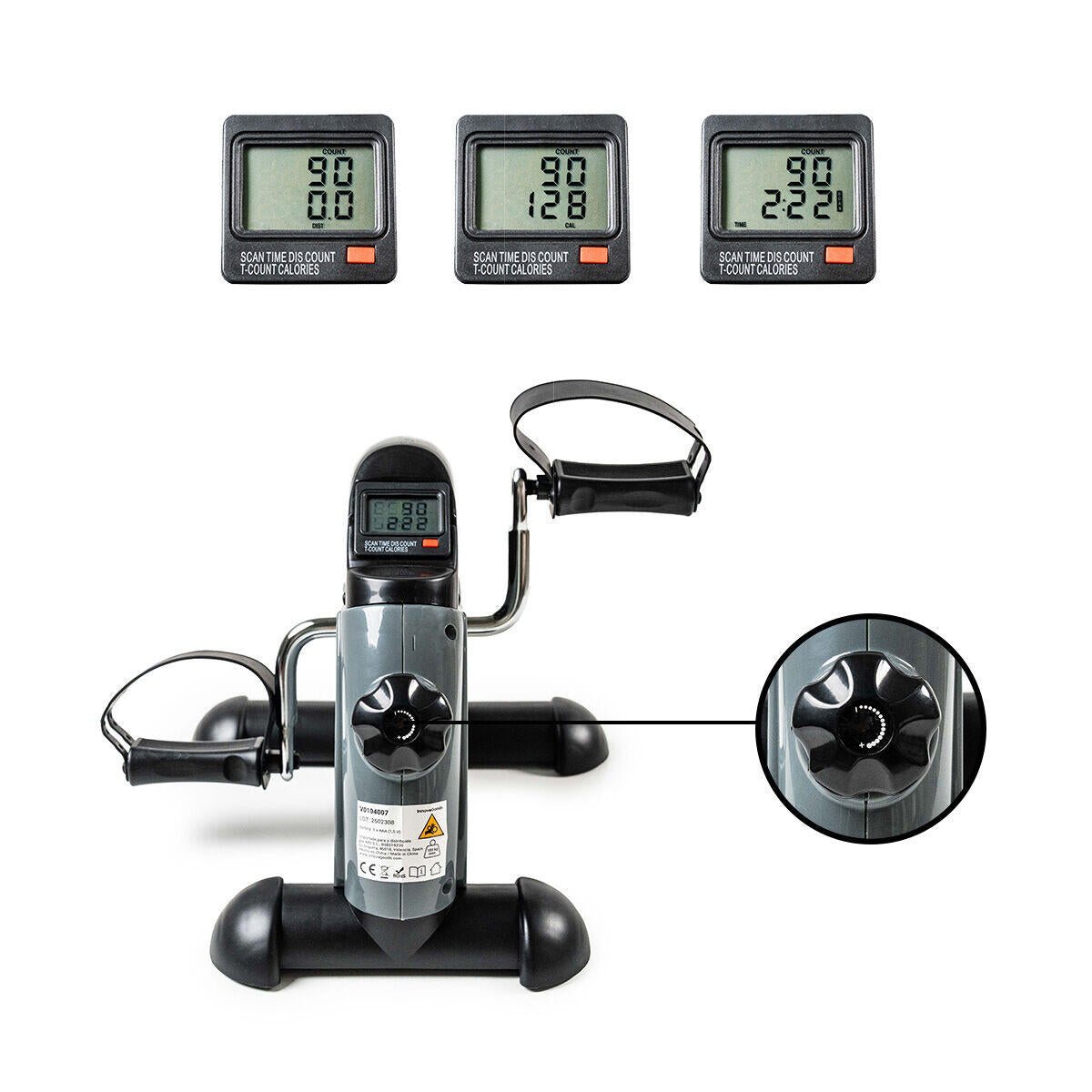 Pedaleador Estático para Piernas y Brazos con Esterilla Velora 2100 - Nemessis Shop®