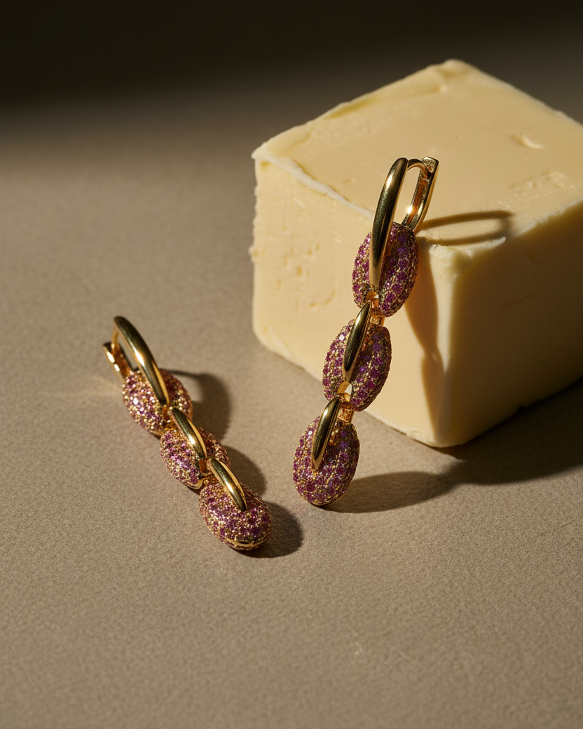 PENDIENTES CORALINA ROSA