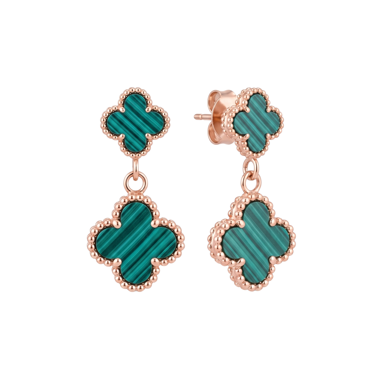 Pendientes Clover Vert Rayé Éclat