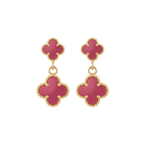 Pendientes Clover Berry Cascade