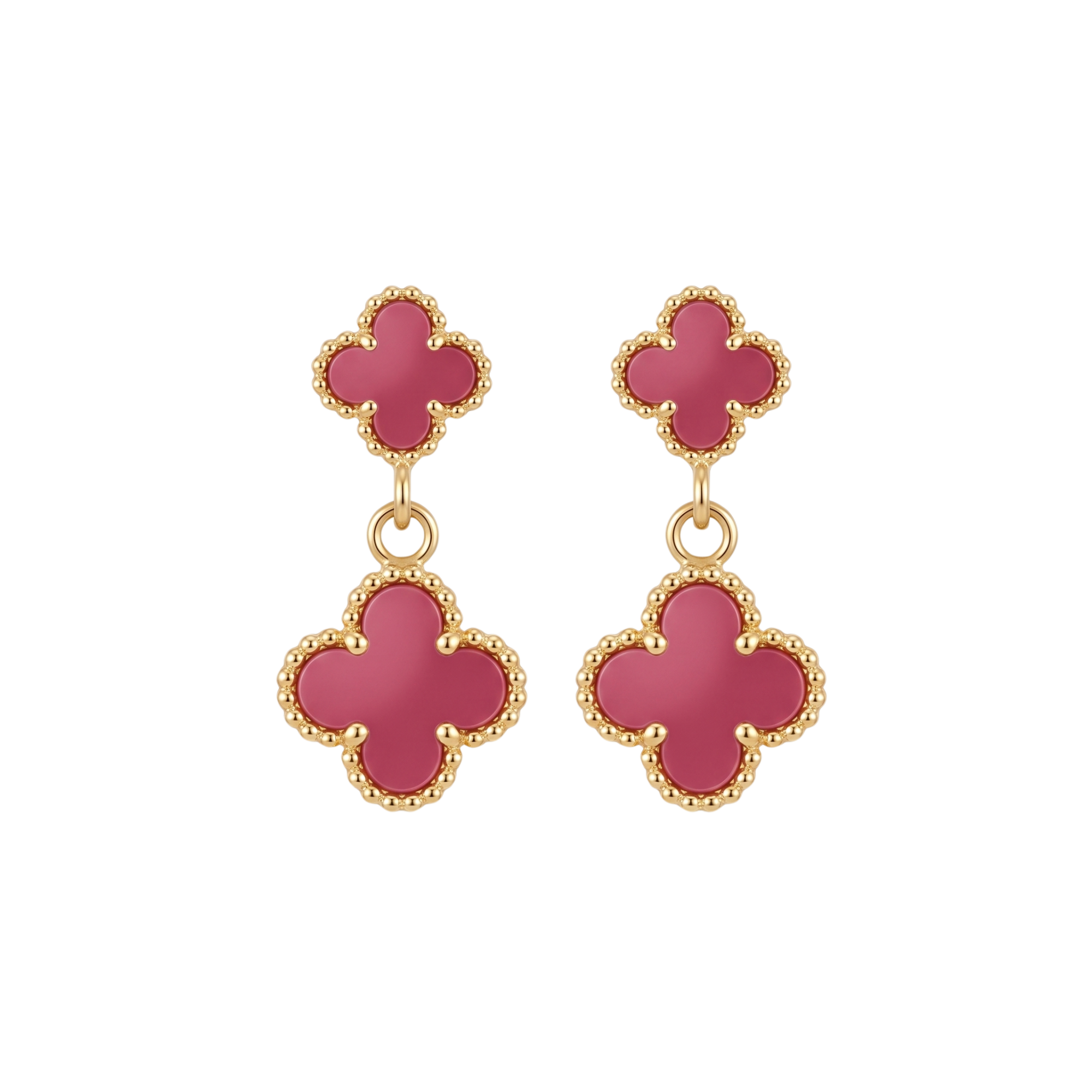 Pendientes Clover Berry Cascade