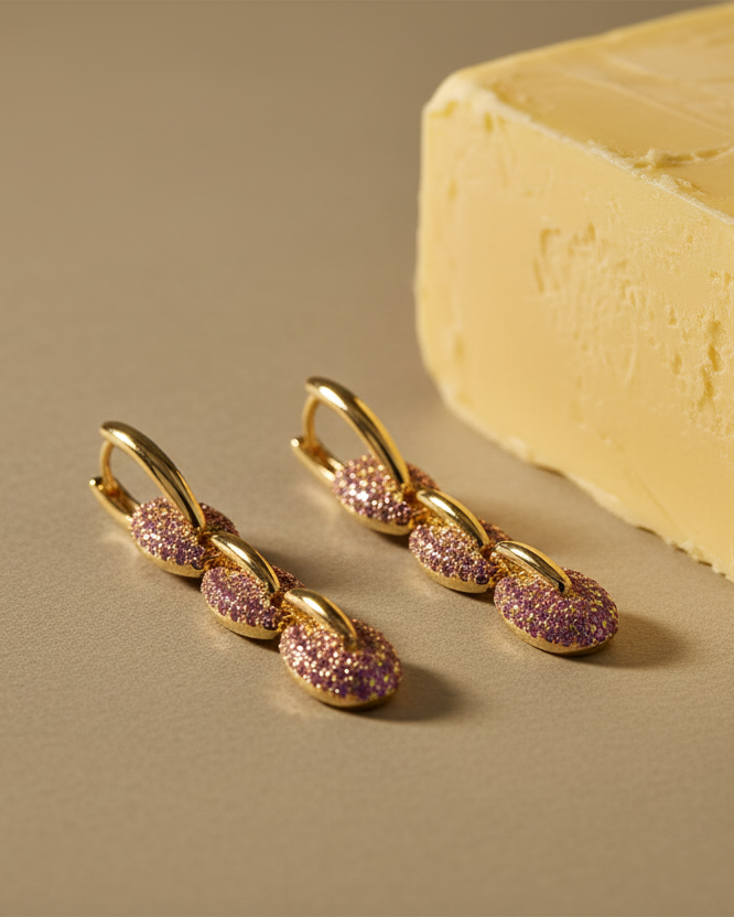 PENDIENTES CORALINA ROSA