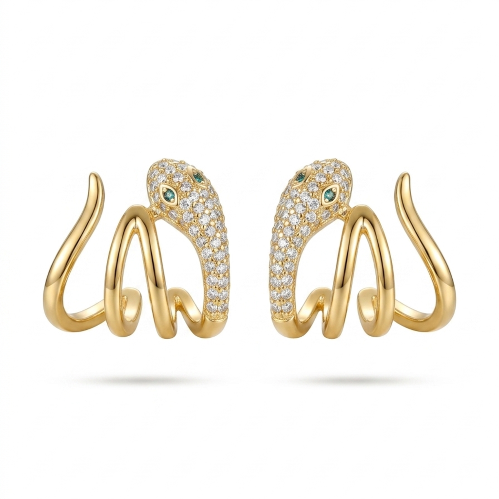 Pendientes Le Serpent Mystique Emerald Eye