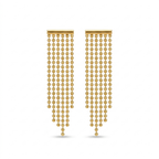 Pendientes Silhouette Fluidity Golden Rain