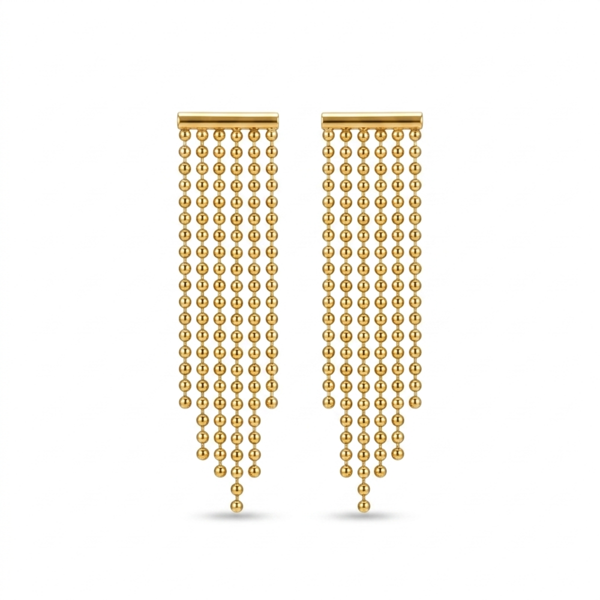 Pendientes Silhouette Fluidity Golden Rain