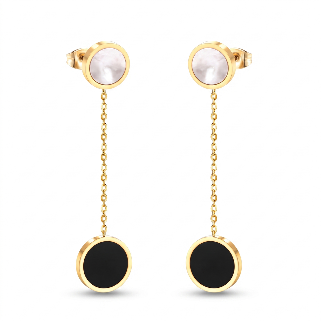 Pendientes de Cadena Dualité en Diseño Atemporal