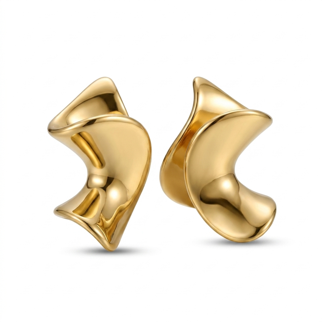 Pendientes Vague d'Or Sculptural Twist