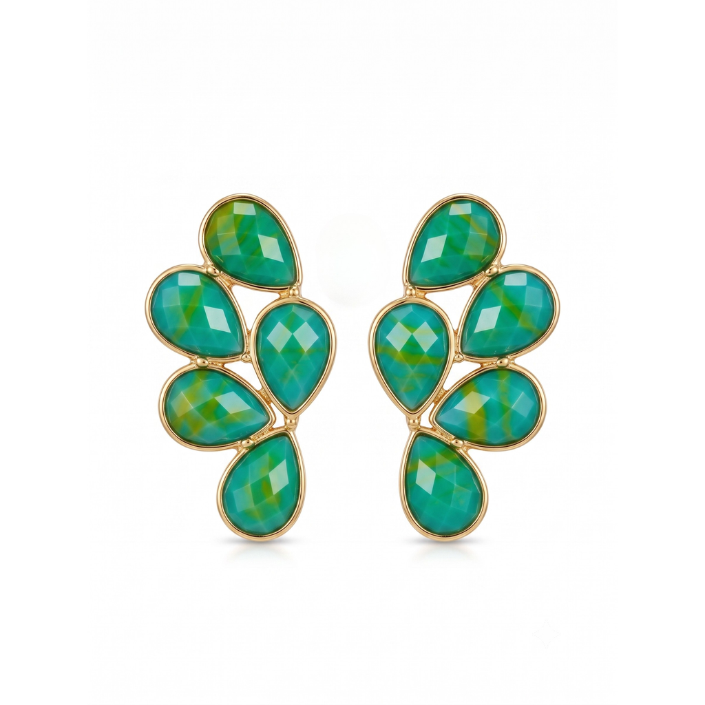 Pendientes Riviera Vert Lumière