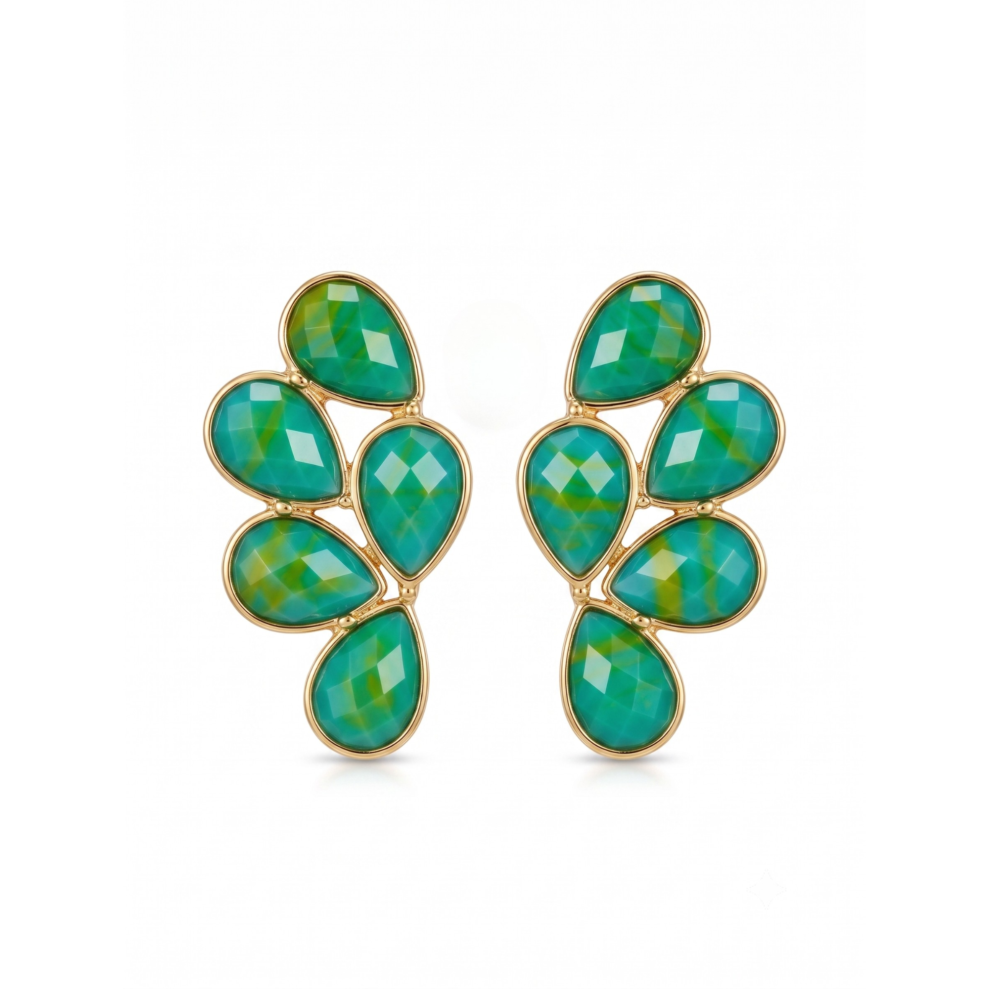 Pendientes Riviera Vert Lumière