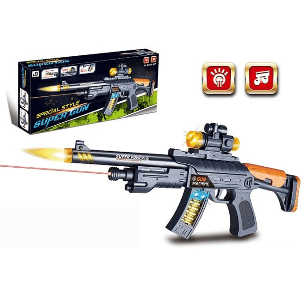 Pistola de Juguete con Luz y Sonido | Divertida y Segura para Niños - Nemessis Shop®