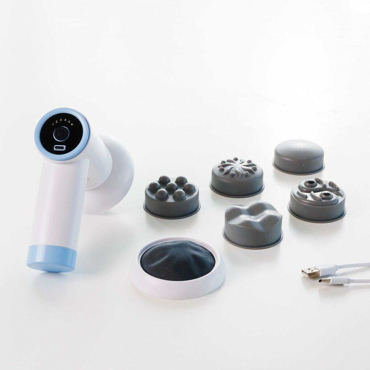 Pistola Masajeadora Anticelulítica Recargable 6 en 1 CellyGun - Nemessis Shop®