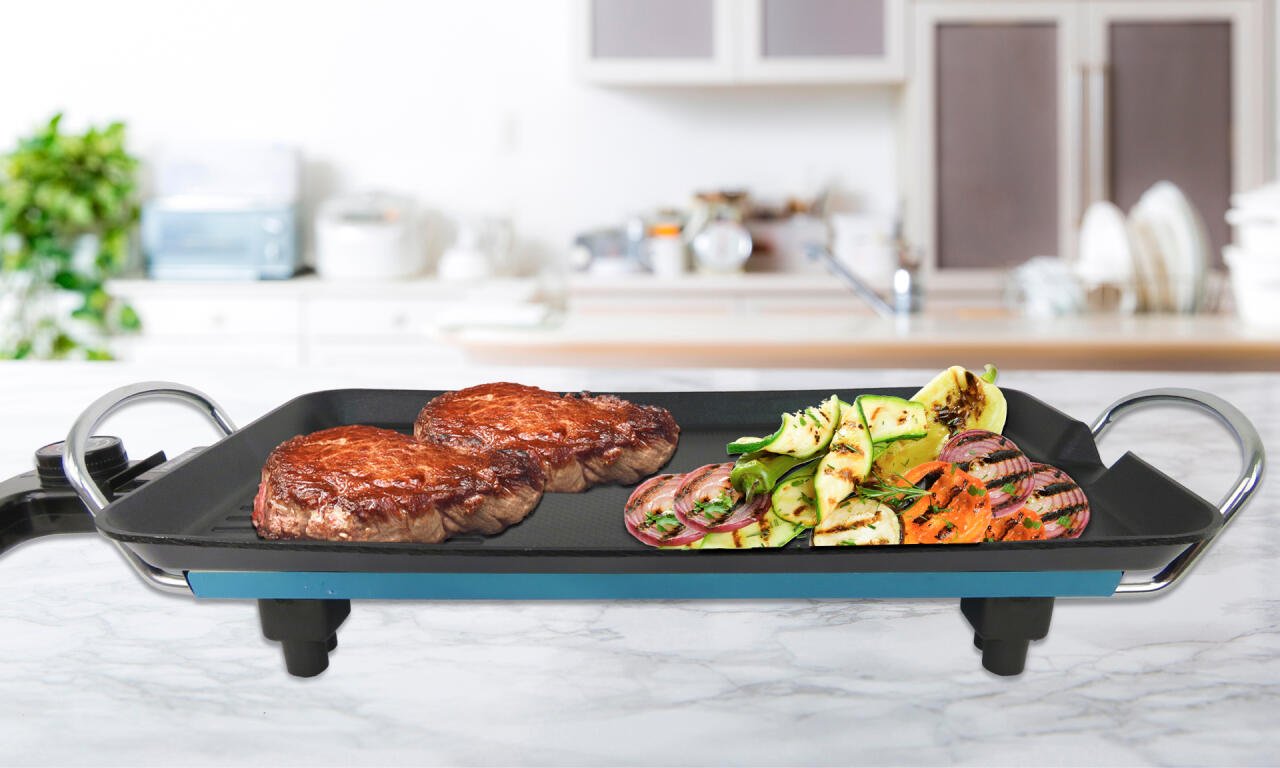 Plancha De Asar Eléctrica 48x27 cm - Nemessis Shop®