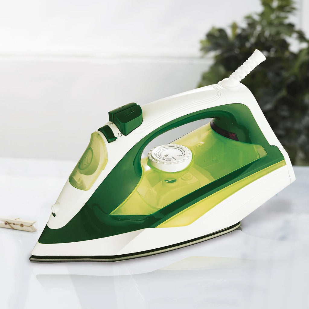 Plancha de Ropa Professional 2400 W, Suela Antiadherente, Golpe de Vapor - Nemessis Shop®