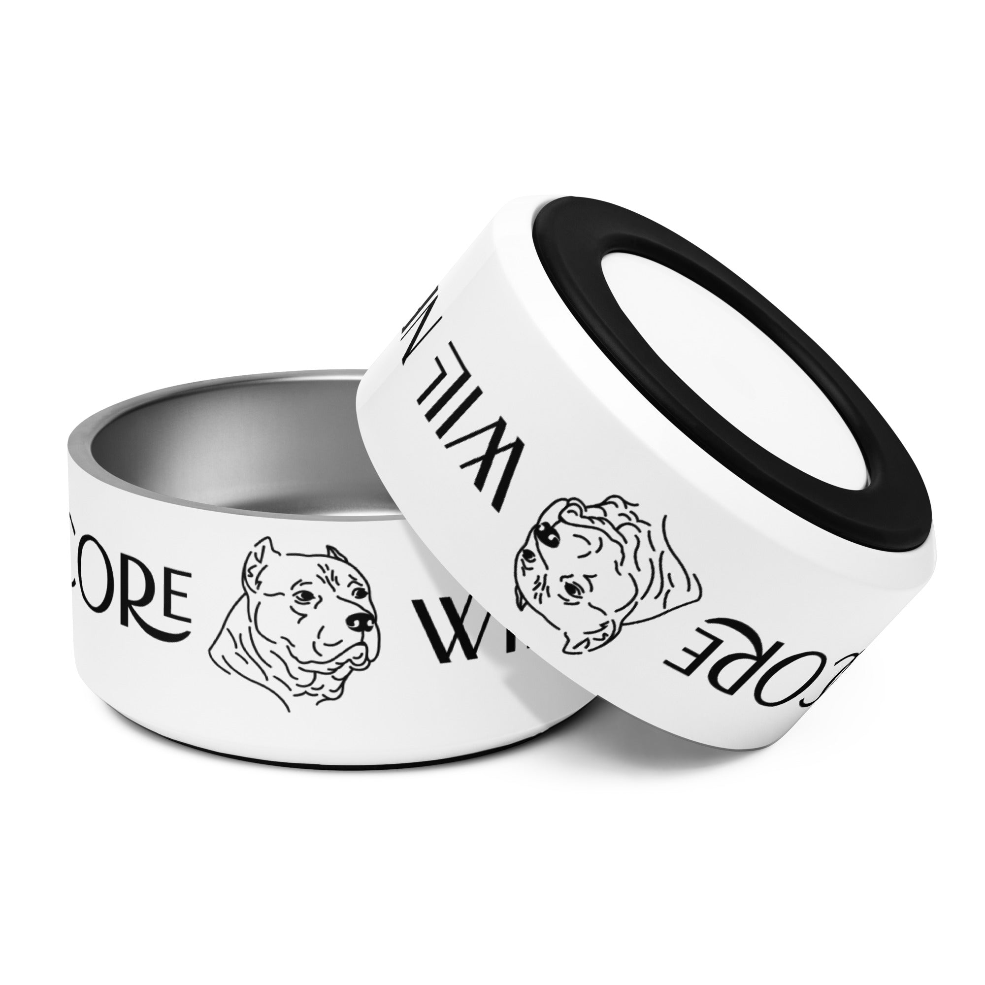 Plato para mascota. Hardcore will never die - Nemessis Shop